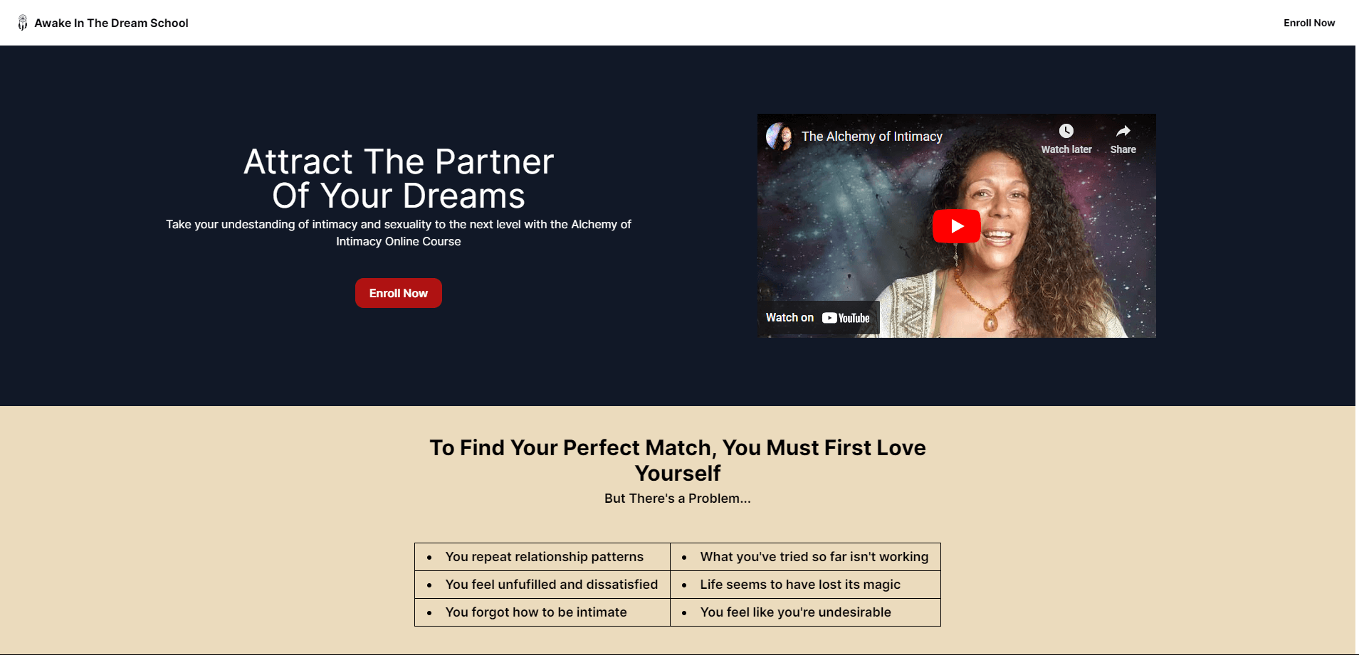 The Alchemy Of Intimacy Landing Page