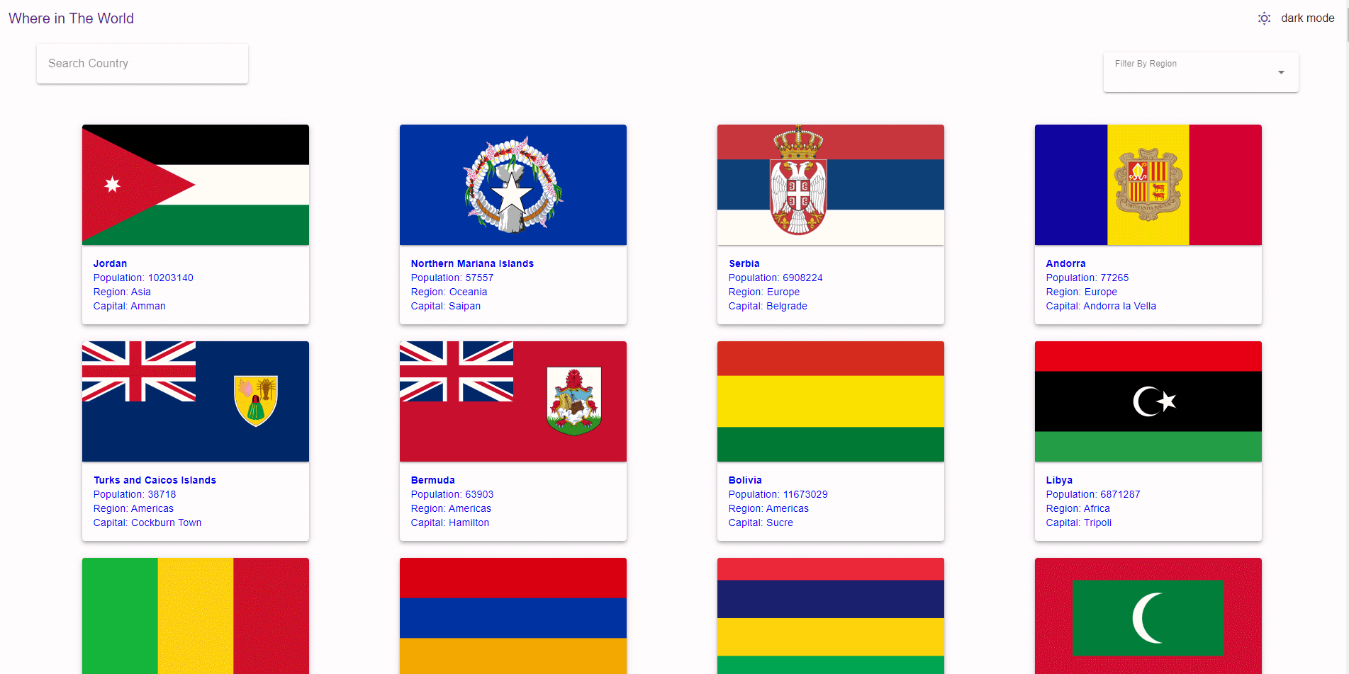 Rest Api Country Picker